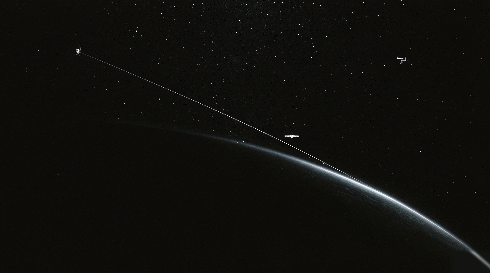 Concept image of an application satellite operating in orbit